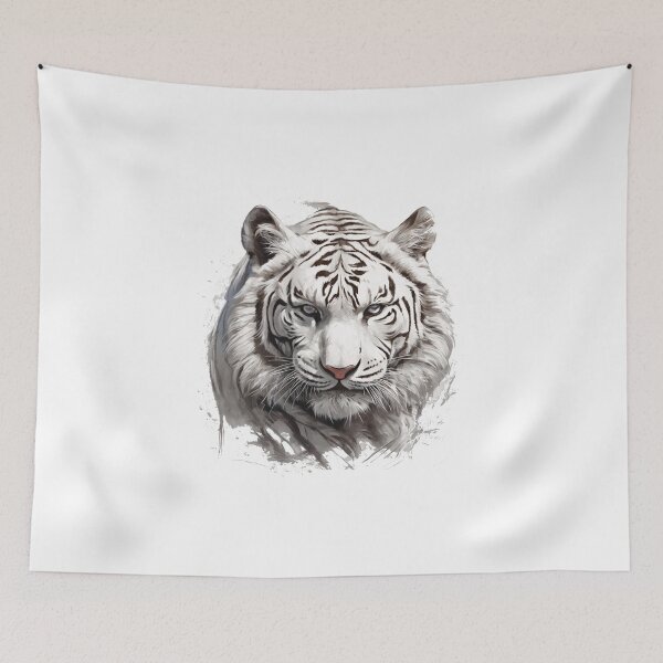 Item preview, White siberian tiger designed and sold by Bananobanini.