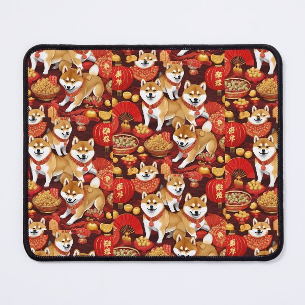 Item preview, Chinese New Year lovely shiba dogs lucky Wealthy, prosperous and happy. designed and sold by nimnaree.