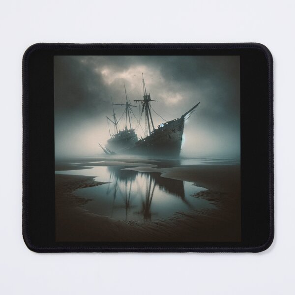 Item preview, Foggy Beach Shipwreck designed and sold by BestArtByArvind.