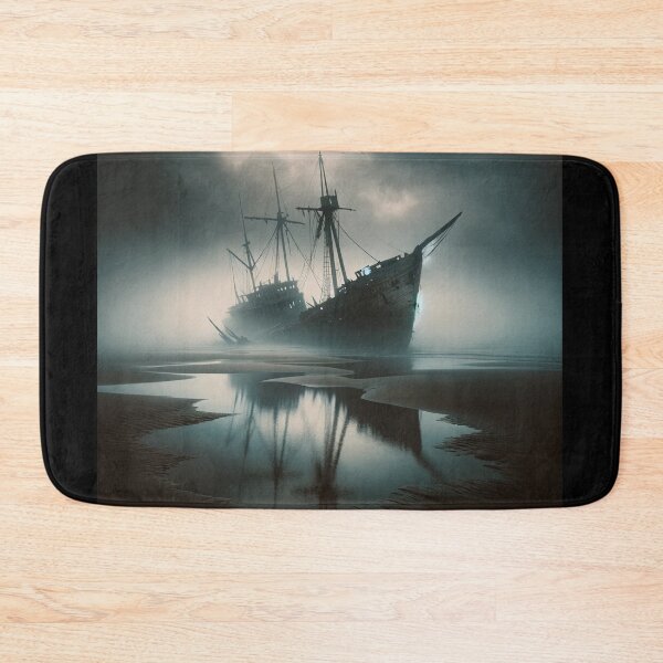 Item preview, Foggy Beach Shipwreck designed and sold by BestArtByArvind.