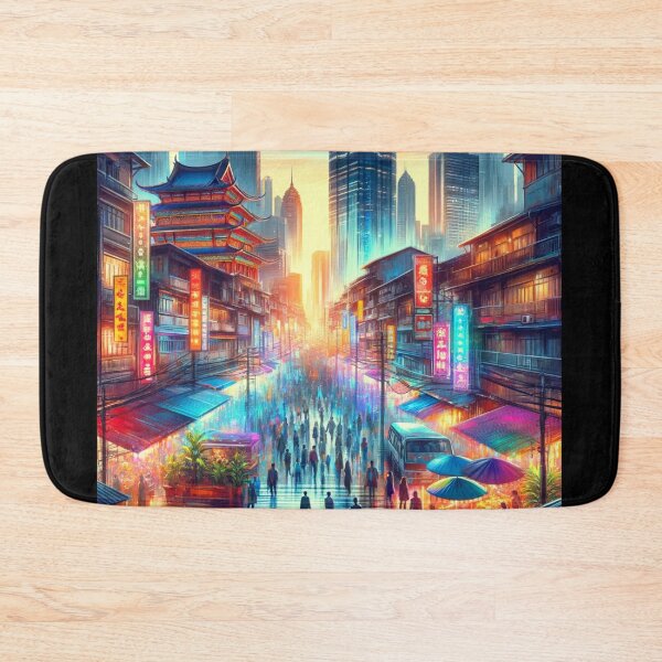 Item preview, Modern Asian City Vibrance designed and sold by BestArtByArvind.