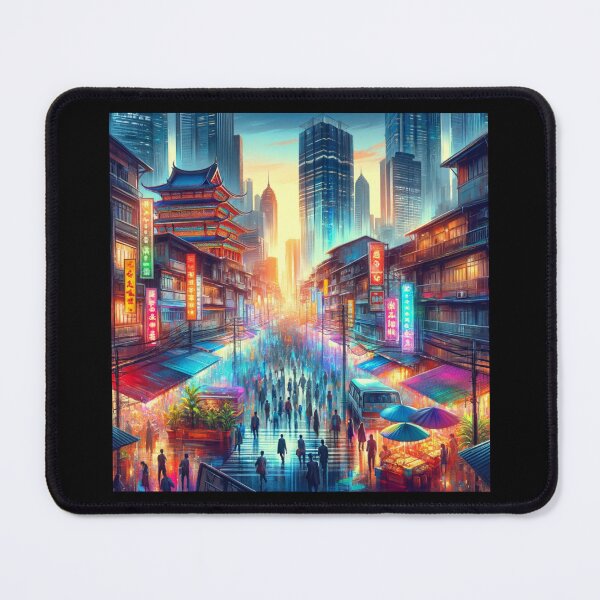 Item preview, Modern Asian City Vibrance designed and sold by BestArtByArvind.