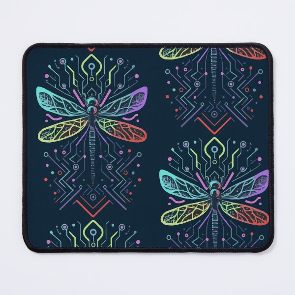 Item preview, dragonfly circuit line art designed and sold by EyeCone.