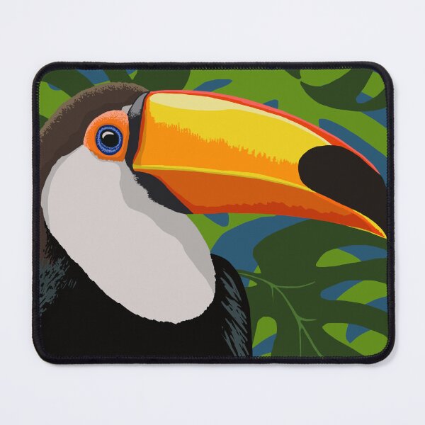 Item preview, Toucan on jungle background designed and sold by Beverley Young.