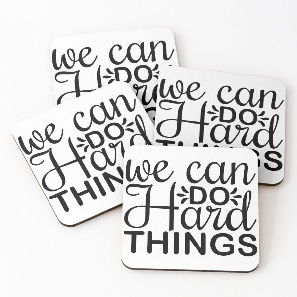 Item preview, we can do hard things - motivational designed and sold by GlunmanStore.
