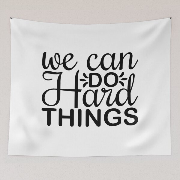 Item preview, we can do hard things - motivational designed and sold by GlunmanStore.