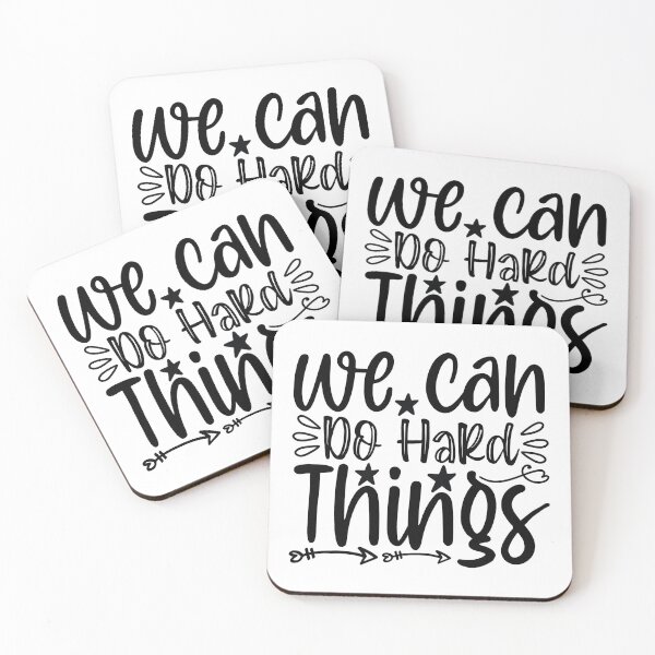 Item preview, we can do hard things - motivational designed and sold by GlunmanStore.