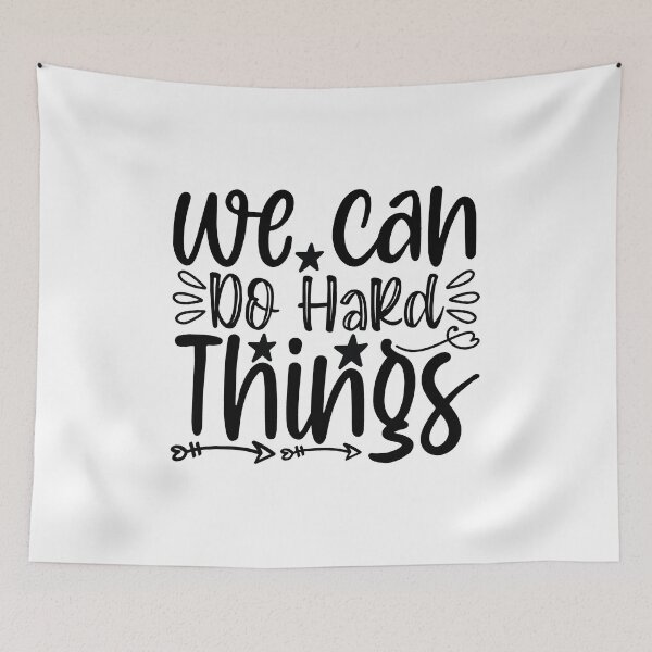 Item preview, we can do hard things - motivational designed and sold by GlunmanStore.