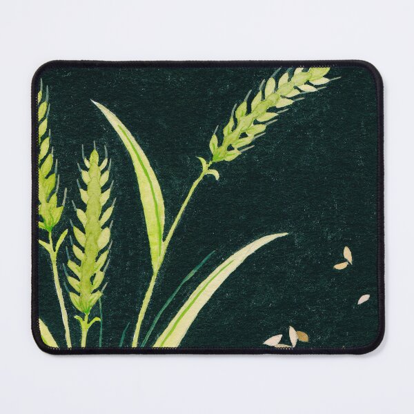 Item preview, Green Wheat Modern Vintage Art Print  designed and sold by 246illustration.