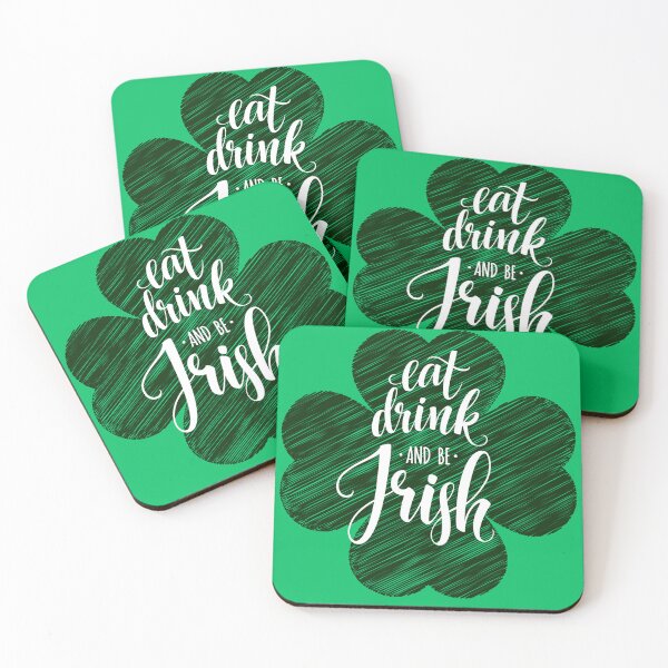 Item preview, Eat Drink And Be Irish - St Patricks Day Shamrock  designed and sold by Smix Pixels.