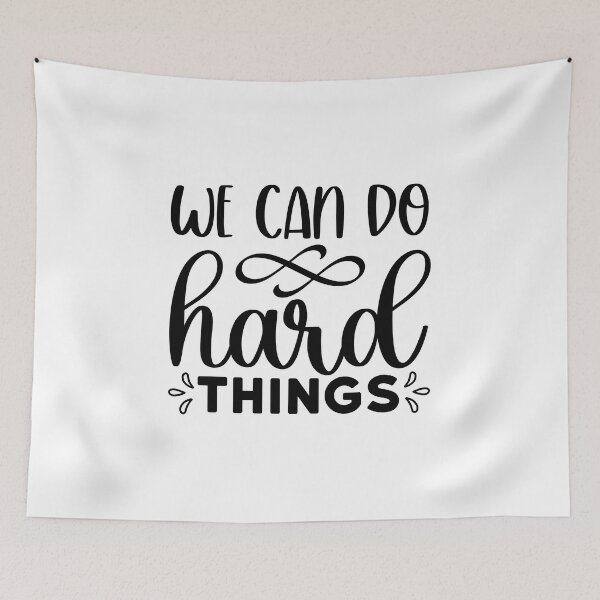 Item preview, we can do hard things - motivational designed and sold by GlunmanStore.