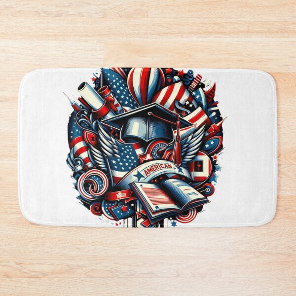 Item preview, American college abstract composition designed and sold by Red, White & Blue Glory.