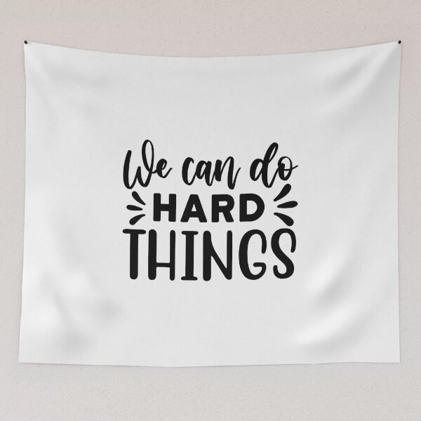 Item preview, we can do hard things - motivational designed and sold by GlunmanStore.