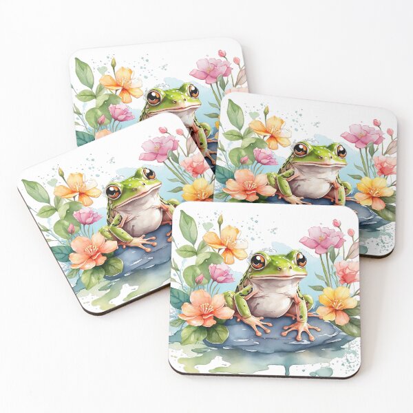 Item preview, Frog Serenity: Whimsical Pond Life Illustration designed and sold by SCBlend.
