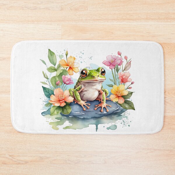 Item preview, Frog Serenity: Whimsical Pond Life Illustration designed and sold by SCBlend.