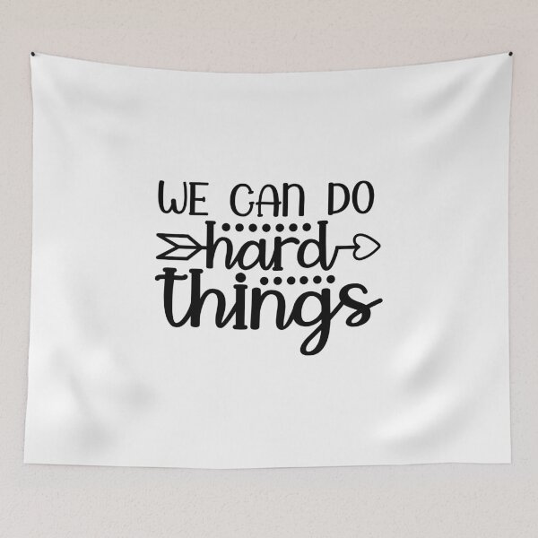Item preview, we can do hard things - motivational designed and sold by GlunmanStore.