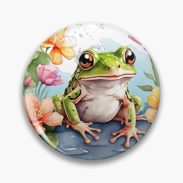 Item preview, Frog Serenity: Whimsical Pond Life Illustration designed and sold by SCBlend.
