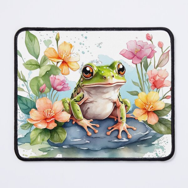 Item preview, Frog Serenity: Whimsical Pond Life Illustration designed and sold by SCBlend.