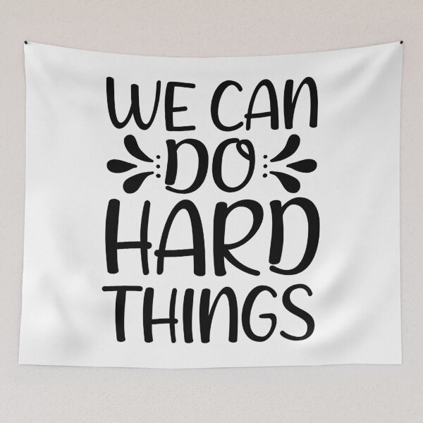 Item preview, we can do hard things - motivational designed and sold by GlunmanStore.