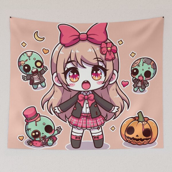 Item preview, Halloween Zombie Girl Kawaii designed and sold by Fregoli 2D.