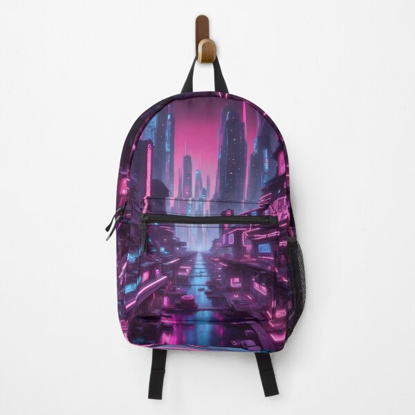 Item preview, Neon Docks Futuristic Cityscape  designed and sold by Bright-Moonrise.