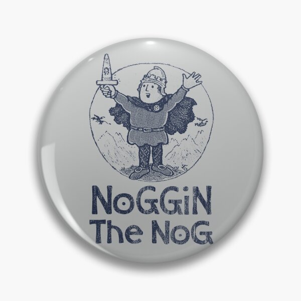 Item preview, Noggin The Nog Retro Style Print designed and sold by Palmthief.