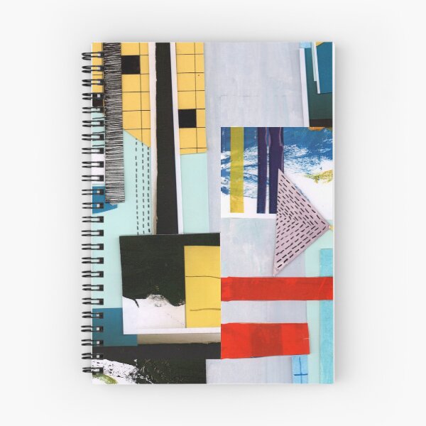 Item preview, Geometric collage red turquoise blue designed and sold by Saanfrancisca.
