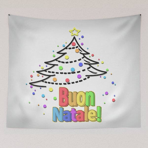 Item preview, buon natale albero colorato designed and sold by ZiphGames.