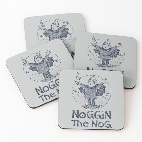 Item preview, Noggin The Nog Retro Style Print designed and sold by Palmthief.