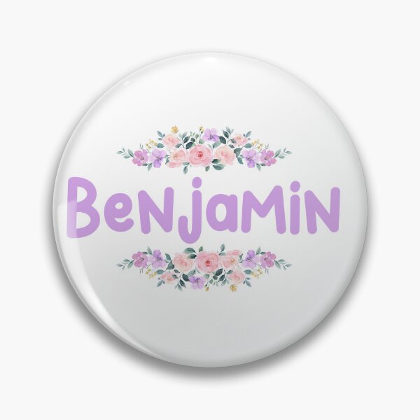 Item preview, Purple Flower Benjamin Name Label  designed and sold by NormadWorld.