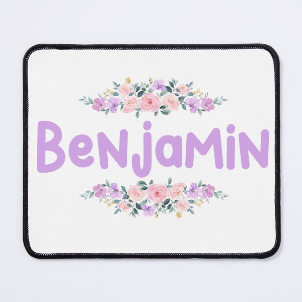 Item preview, Purple Flower Benjamin Name Label  designed and sold by NormadWorld.