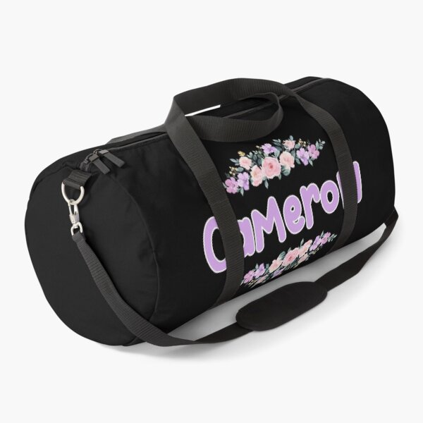 Item preview, Purple Flower Cameron Name Label (Black) designed and sold by NormadWorld.