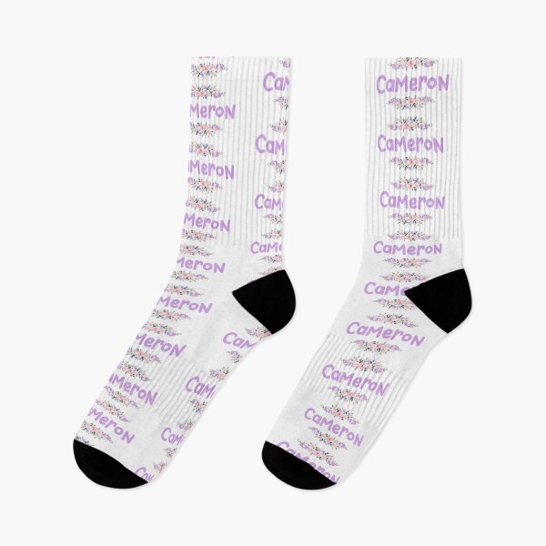 Item preview, Purple Flower Cameron Name Label designed and sold by NormadWorld.