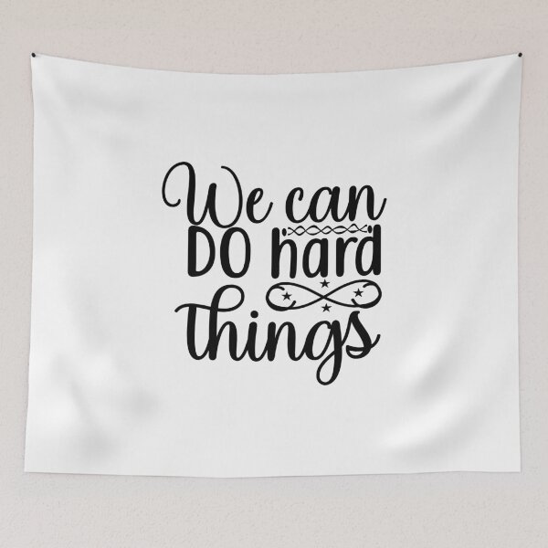 Item preview, we can do hard things - motivational designed and sold by GlunmanStore.