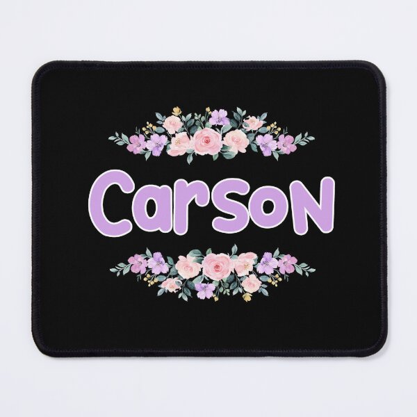 Item preview, Purple Flower Cameron Name Label (Black) designed and sold by NormadWorld.