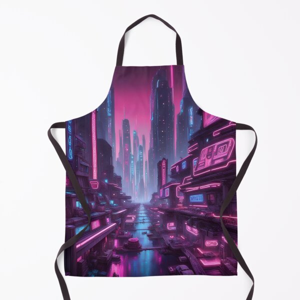 Item preview, Neon Docks Futuristic Cityscape designed and sold by Bright-Moonrise.