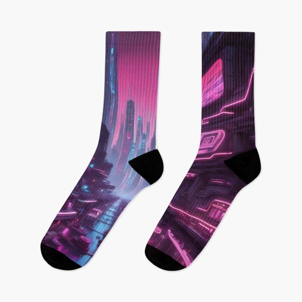 Item preview, Neon Docks Futuristic Cityscape  designed and sold by Bright-Moonrise.
