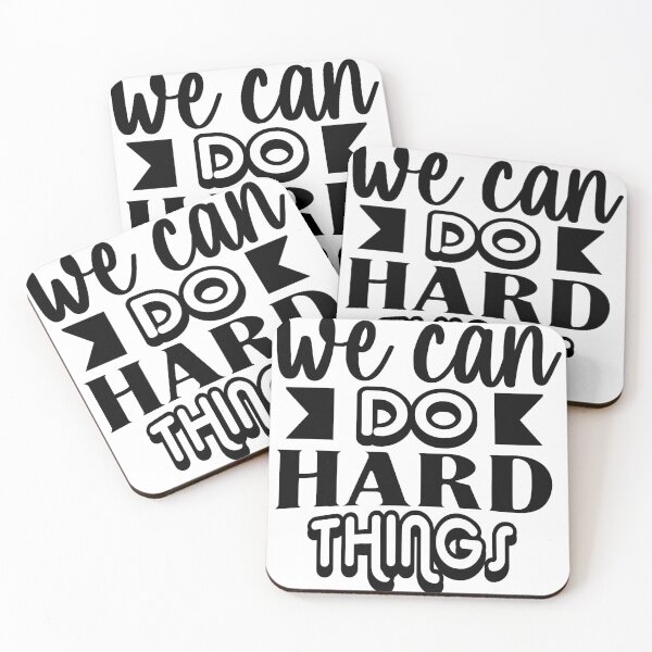 Item preview, we can do hard things - motivational designed and sold by GlunmanStore.