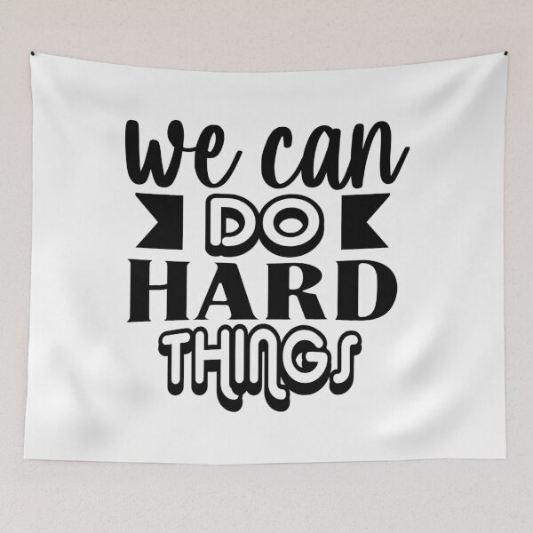 Item preview, we can do hard things - motivational designed and sold by GlunmanStore.