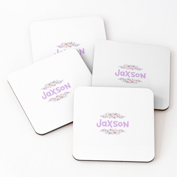 Item preview, Purple Flower Jaxson Name Label  designed and sold by NormadWorld.