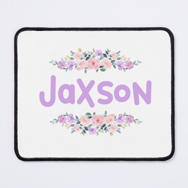 Item preview, Purple Flower Jaxson Name Label  designed and sold by NormadWorld.