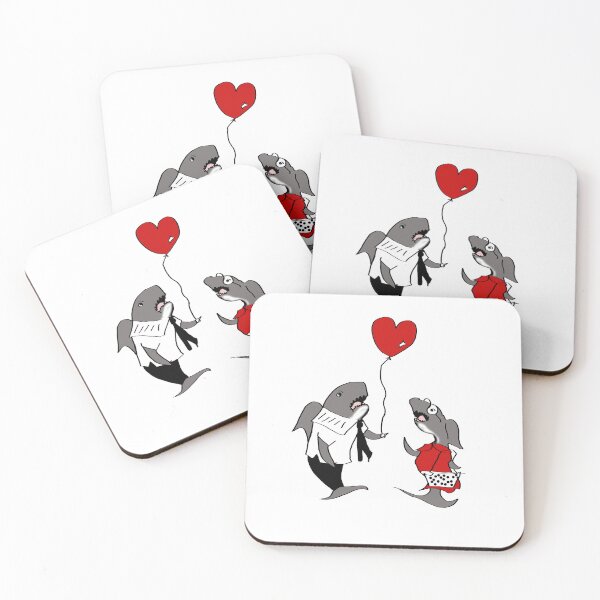 Item preview, Shark Valentine designed and sold by bloomingvine.