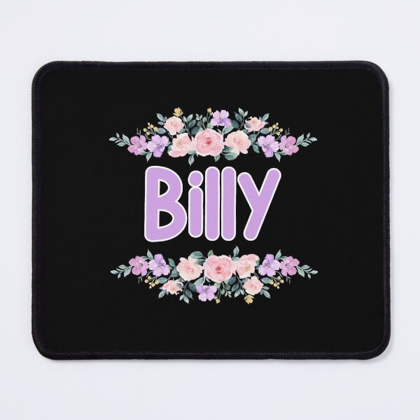 Item preview, Purple Flower Billy Name Label (Black) designed and sold by NormadWorld.