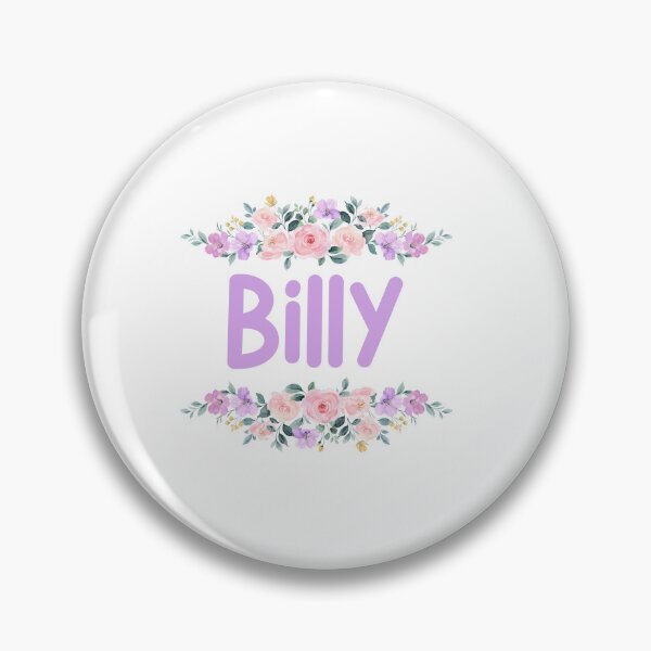 Item preview, Purple Flower Billy Name Label designed and sold by NormadWorld.
