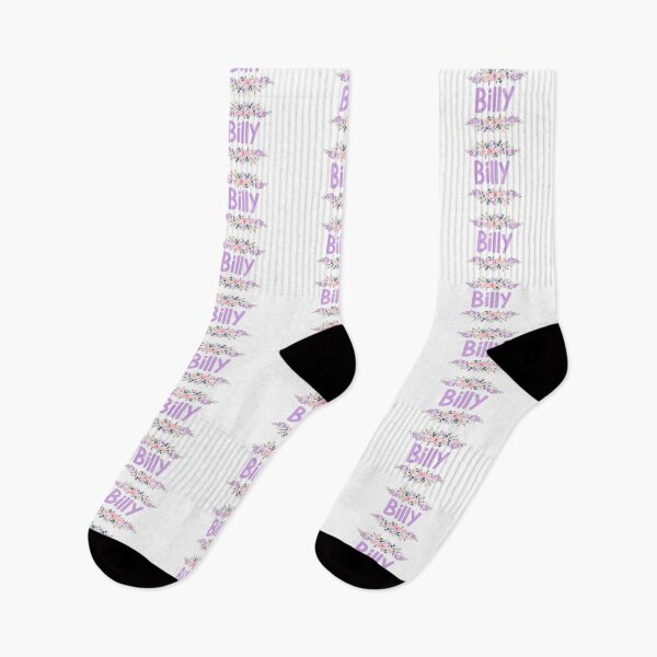 Item preview, Purple Flower Billy Name Label designed and sold by NormadWorld.