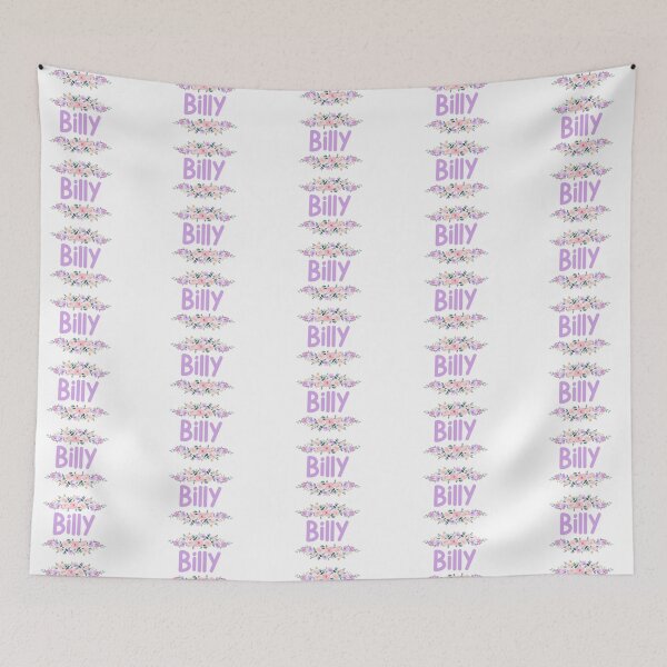 Item preview, Purple Flower Billy Name Label designed and sold by NormadWorld.
