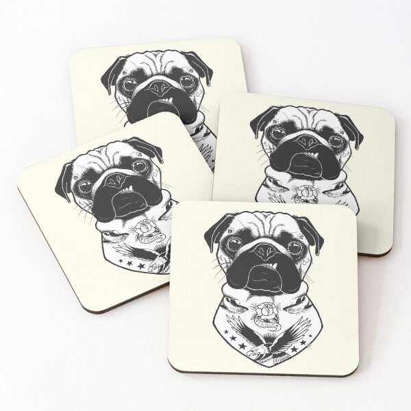 Item preview, Tattooed Dog - Pug designed and sold by Joana Pereira.