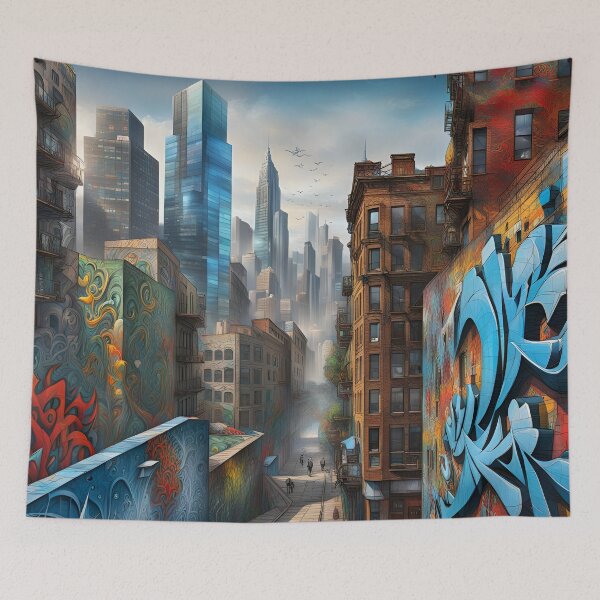 Item preview, Graffiti Art on the Way to Downtown designed and sold by Bright-Moonrise.