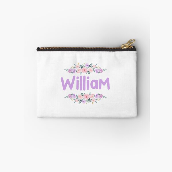 Item preview, Purple Flower William Name Label  designed and sold by NormadWorld.