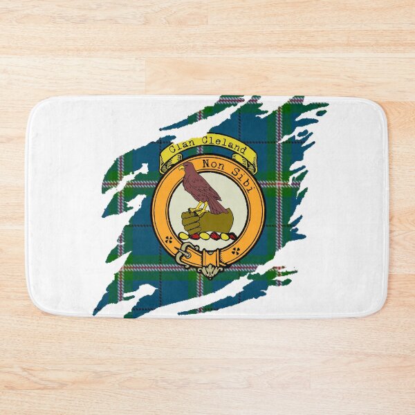 Item preview, Cleland Clan Crest Scottish Surname Tartan designed and sold by BagTown Clans.